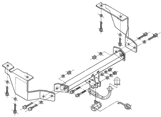 Vetokoukku STEINHOF STC-027 Citroen C5 '01-
