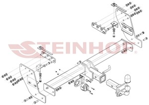 Vetokoukku, irrotettava, fiat fullback pick-up