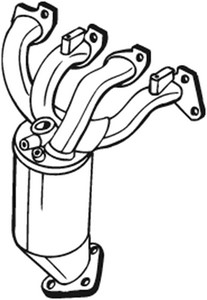 Katalysaattori, Edessä, opel, 13106545, 24422982, 24434791, 24459705, 849145, 849168, 849171, 850023