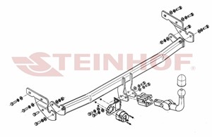 Vetokoukku, irrotettava, hyundai i10 i