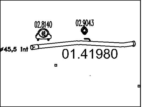 Pakoputki MTS 01.41980