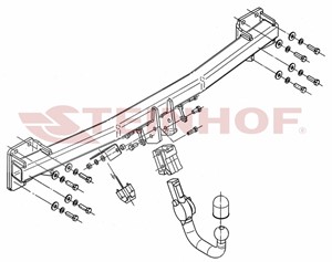 Vetokoukku, irrotettava, audi q7, porsche cayenne, vw touareg