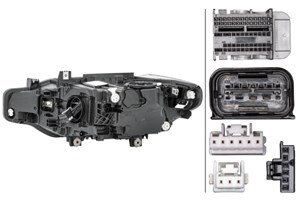 Ajovalo, Oikea, bmw 3 [f30, f80], 3 touring [f31], 3 touring van [f31], 63 11 7 419 634, 7 419 634