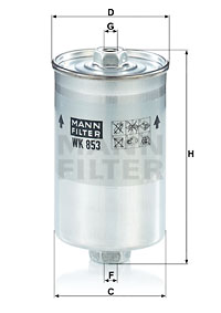 Polttoainesuodatin MANN-FILTER WK 853