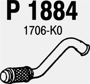 Pakoputki, Edessä, citroën,peugeot, 1608308480, 1706-K0, 1706-V0, 1706-V8