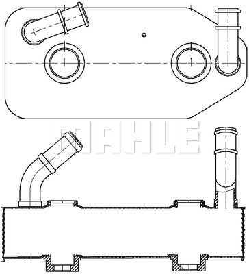 Öljynjäähdytin, autom. vaihteisto MAHLE ORIGINAL CLC 178 000S