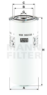 Polttoainesuodatin MANN-FILTER WDK 962/20