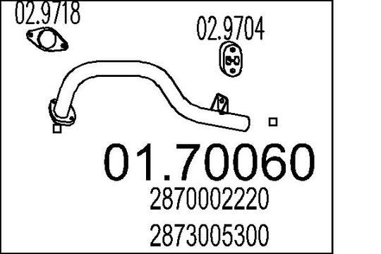 Pakoputki MTS 01.70060