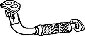 Pakoputki, Edessä, mazda 121 ii, 323 c iv, 323 f iv, 323 hatchback iii, 323 s iv, B337-40-500G