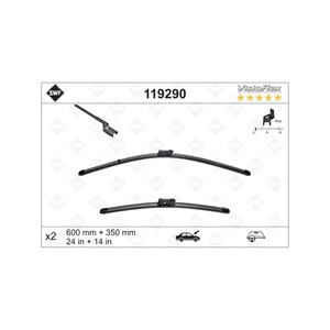 Pyyhkijänsulka, Edessä, abarth,fiat,ford,renault, 1793883, 288906870R, 288909425R, 51834996, 51834998, 6000629015, 6000630090, 71805145
