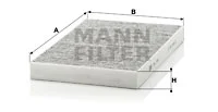 Raitisilmasuodatin MANN-FILTER CUK 3192