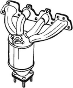 Katalysaattori, Edessä, opel, 55559624, 5849036, 849230