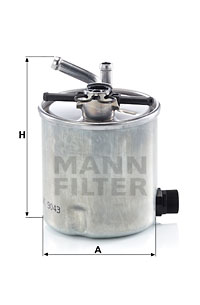 Polttoainesuodatin MANN-FILTER WK 9043