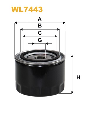 Öljynsuodatin WIX FILTERS WL7443