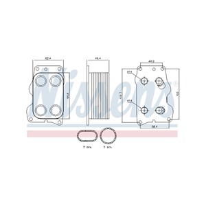 Öljynjäähdytin, moottoriöljy, citroën,fiat,ford,lancia,peugeot,toyota,volvo, 1103L3, 1103S4, 1103T3, 1232498, 1256739, 1363095, 1398669,