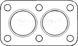 Tiiviste, pakoputki, vw golf i, jetta i, 055 253 115, 055 253 115A, 055253115, 055253115A