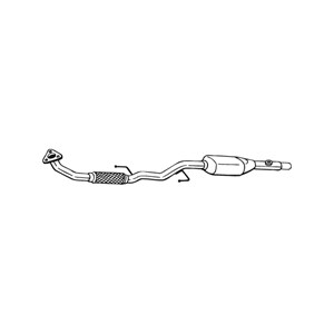 Katalysaattori, Keskellä, seat,skoda,vw, 6Q0254502RX