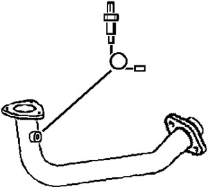 Pakoputki, Edessä, mazda 626 v, 626 hatchback v, 626 station wagon v, FS8940500C