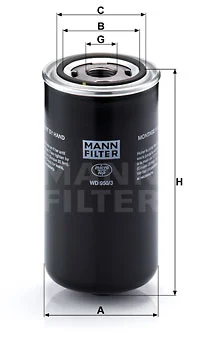 Öljynsuodatin MANN-FILTER WD 950/3