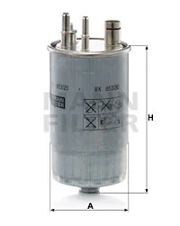 Polttoainesuodatin MANN-FILTER WK 853/20