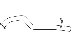 Pakoputki, Takana, toyota hilux flak/chassi, hilux pick-up vii, 17405-0L110, 17405-0L111