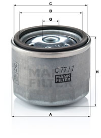 Ilmansuodatin MANN-FILTER C 77/7