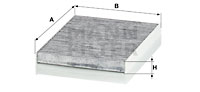 Raitisilmasuodatin MANN-FILTER CUK 2422