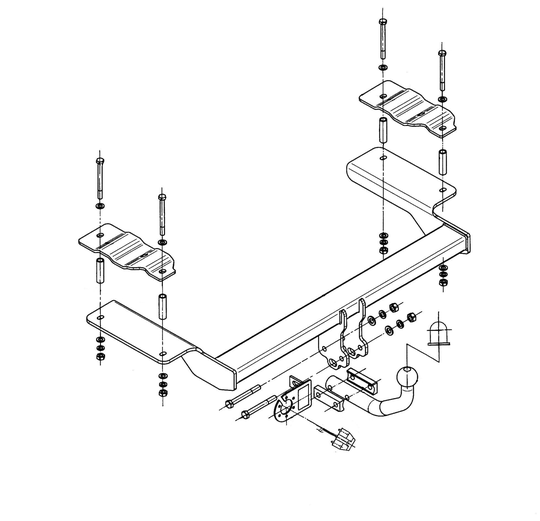 Vetokoukku STEINHOF STF-056 Fiat Croma '05-