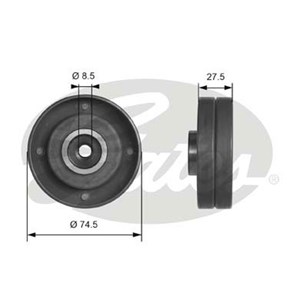 Ohjainrulla, hammashihna, volvo,vw,audi, 069 109 243 B, 1257120