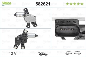 Pyyhkijän moottori, Takana, seat alhambra, vw golf vi, golf plus v, golf variant vii, polo v, polo sedan v, sharan, touran, 5K6955711A,