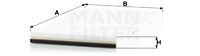 Raitisilmasuodatin MANN-FILTER CU 45 120