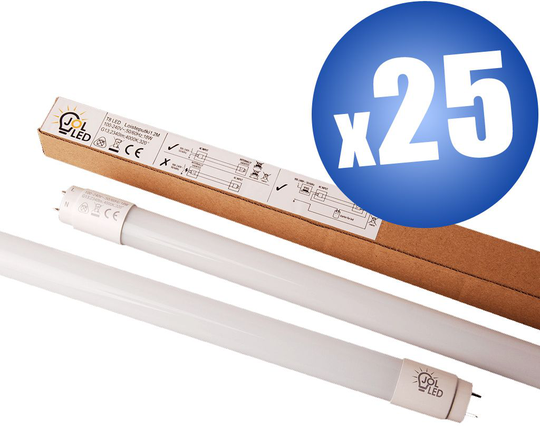 Led loisteputki lasirungolla 60 cm │ 1350 lm │ 4000 K │ 9 W │ 25 kpl