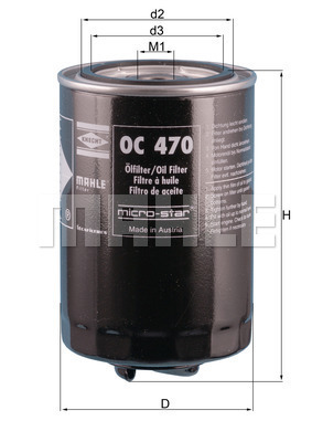 Öljynsuodatin KNECHT OC 470