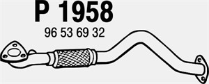 Pakoputki, Edessä, chevrolet aveo / kalos halvkombi, aveo / kalos sedan, daewoo kalos, 96536866, 96536980