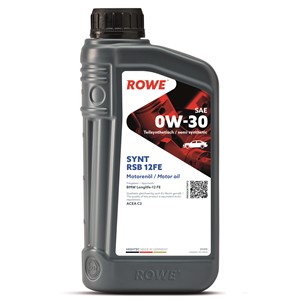 Moottoriöljy Rowe Hightec Synt Rsb 12Fe Sae 0W-30 1L, Universal