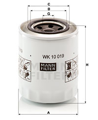 Polttoainesuodatin MANN-FILTER WK 10 019
