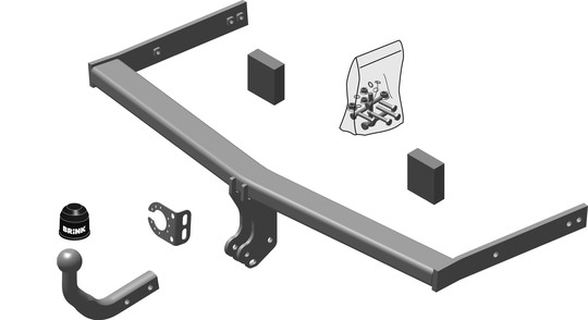 Vetokoukku BRINK 446600 Seat Toledo '04-09, Leon '05-12, Altea '04-, Altea XL '06-
