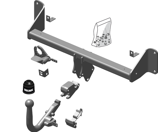 Vetokoukku BRINK 549600 BMW 1 F20, F21