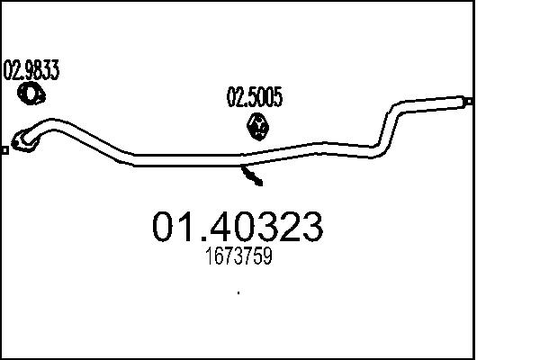 Pakoputki MTS 01.40323