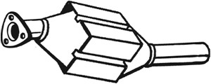 Katalysaattori, Keskellä, ford,seat,vw, 028131089X, 028131701B, 028131701BX, 1040393, 1230644, 6K0131701E, 6K0131701EX, 6K0131701TX, 6K0