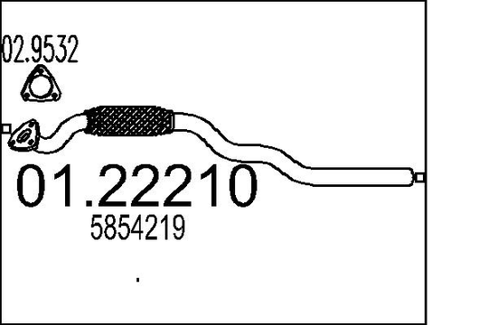 Pakoputki MTS 01.22210