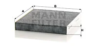 Raitisilmasuodatin MANN-FILTER CUK 2345