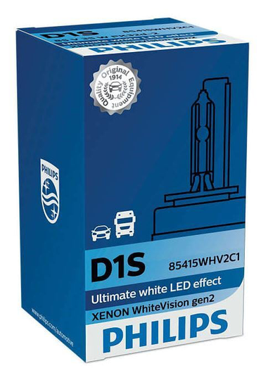 Ajovalopolttimo Xenon WhiteVision, D1S, Philips
