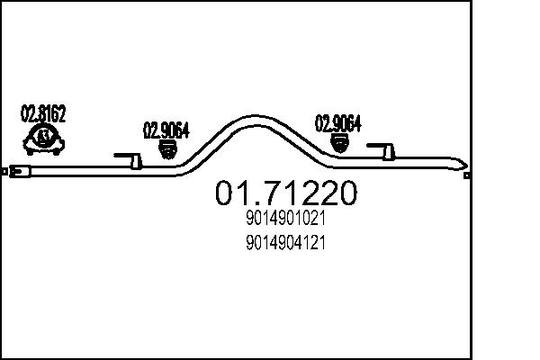 Pakoputki MTS 01.71220
