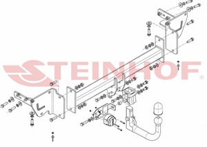 Vetokoukku, irrotettava, jeep cherokee