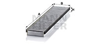 Raitisilmasuodatin MANN-FILTER CUK 5257