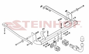 Vetokoukku, irrotettava, citroën c8, fiat ulysse, lancia phedra, peugeot 807