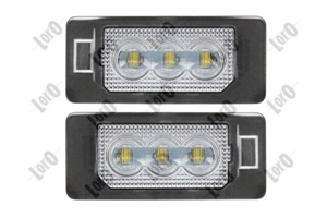 Rekisterivalo, Molemminpuolin, seat,skoda,vw, 3AF943021, 3AF943021A, 3AF943021B