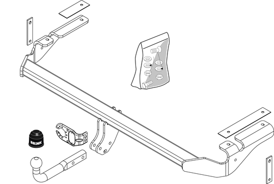Vetokoukku BRINK 447200 Citroen C5 '04-08