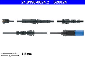 Kulumisenilmaisin, jarrupala, Etuakseli, Etuakseli, vasen, bmw x5 [g05, f95], x5 van [g05], x6 [g06, f96], x7 [g07], 34 35 6 870 353